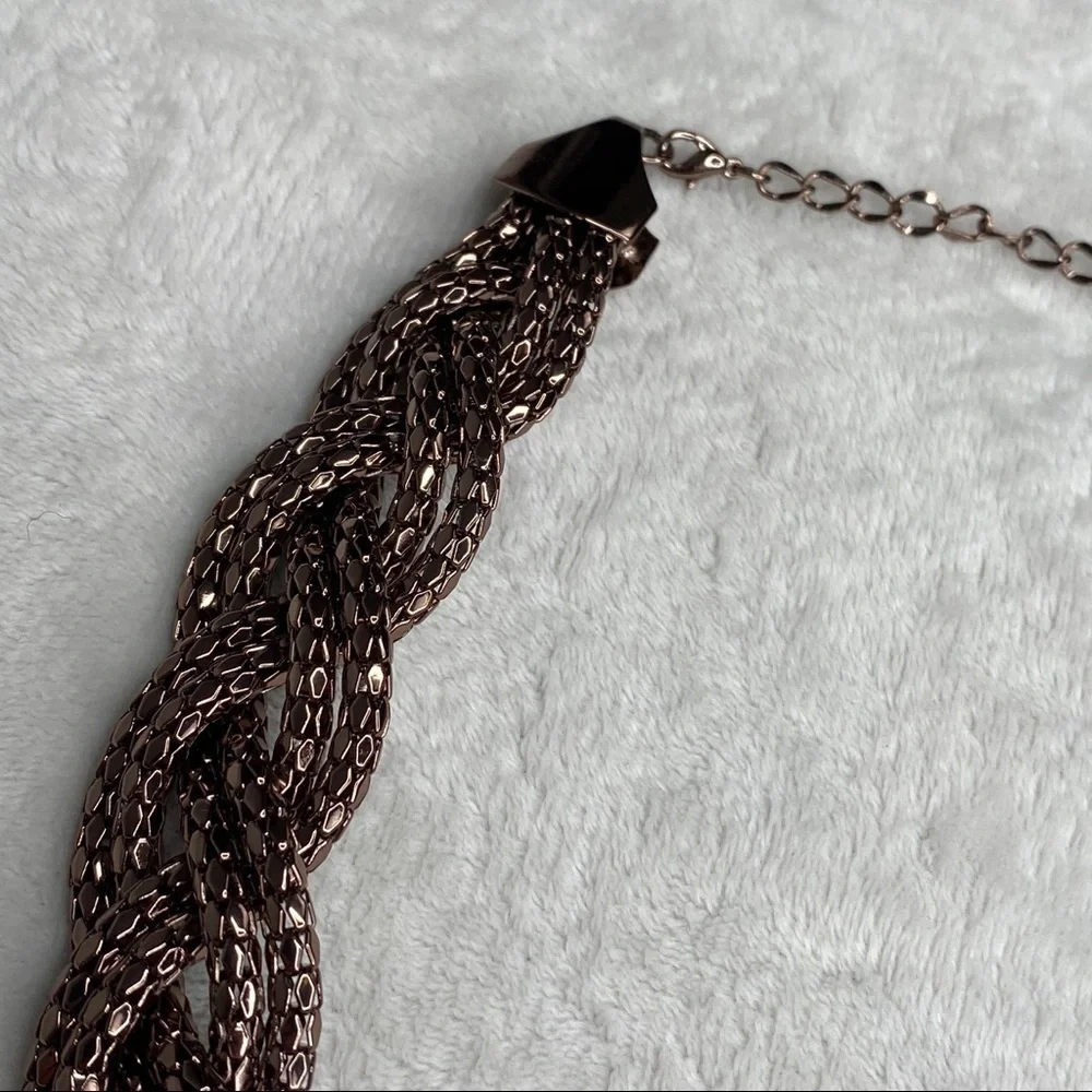 Alfani Copper Braided Chain Necklace